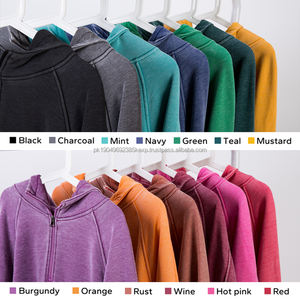 Sudadera con Capucha Corta, Estilo Desgastado, Talla Grande, para Hombre, con Bordado y Cierre, para Invierno, Proveedor Mayorista - Product Image 2