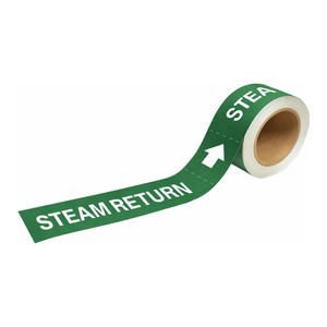 Marqueurs de tuyaux Brady STEAM RETURN - Prêts à l'emploi pour les lignes de récupération de vapeur industrielles - Product Image 3