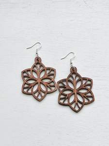 Pendientes Largos de Madera de Moda, Pendientes Retro Marrones con Gancho Hueco, Joyería Hecha a Mano, Pendientes de Madera para Mujer de la Más Alta Calidad - Product Image 5