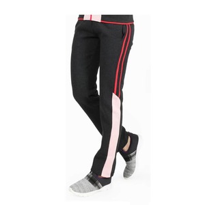 Conjunto Deportivo de Dos Piezas para Mujer, Color Rosa Carbón, con Bloques de Color, Chaqueta con Cierre Completo y Cuello Alto, Pantalones Jogger Ajustados con Ribete en Contraste - Product Image 5
