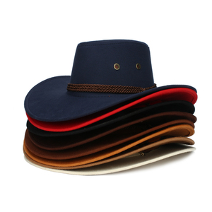 Sombrero de vaquero de gamuza sintética Zero Profit, sombrero de vaquero de cuero estilo western, sombrero de vaquera - Product Image 1