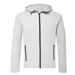 Sweat-shirt à capuche zippé personnalisé pour homme en molleton de coton, vêtement d'extérieur décontracté - Product Image 1