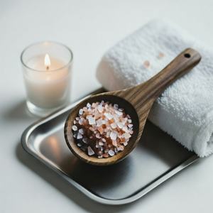 Sal de Baño Rosa del Himalaya Natural Ecológica de Lujo para Spa y Jardín, Relajación Profunda, con Minerales y Cristales, Infusionada con Aceites Esenciales, Tallada - Product Image 6