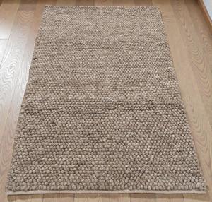 Alfombra Artesanal de Lana con Diseño Abstracto de Guijarros, Ecológica, Antideslizante, Tejido de Bucle Grueso, Delgada, Moderna, para Sala de Estar, Dormitorio, Bar, Viajes, Oración - Product Image 4