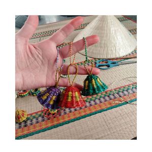<b>MINI</b> CHARM MADE OF RATTAN WHOLESALE BEST PRICE RATTAN <b>KEYRING</b> IN VIETNAM - CREATIVE HANDBAG HANGING RATTAN ITEMS - Product Image 4