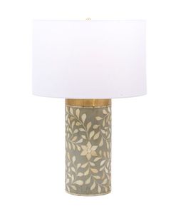 Lámpara artesanal con incrustaciones de hueso, luz de mesa artesanal única para decoración de lujo en dormitorio, sala de estar, oficina y hogar. - Product Image 5