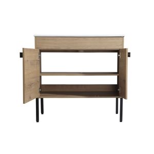 36 Inch Freestanding <b>Bathroom</b> <b>Vanity</b> Optional Floating Design 36*18 00336IMO 1(KD Packing) Excluding - Product Image 5