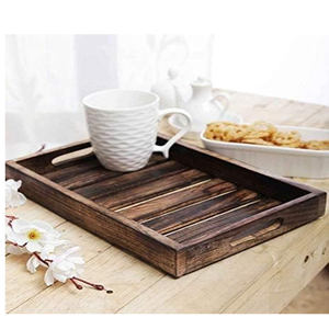 Bandeja Rectangular de Madera Maciza con Acabado Natural para Hostelería, Hogar, Restaurantes y Otros Usos Decorativos de Interior, Venta al por Mayor - Product Image 5