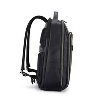 Sac à dos en cuir décontracté sur mesure avec compartiment professionnel pour ordinateur portable, tissu durable, rangement spacieux pour adultes unisexes