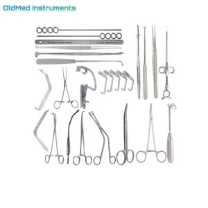 ชุดผ่าตัดมะเร็งต่อมทอนซิลและมะเร็งต่อมน้ำเหลือง27ชิ้นเครื่องมือผ่าตัดนำกลับมาใช้ใหม่ได้ทำจากสแตนเลส - Product Image 2