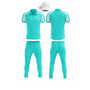 Maillot et pantalon de cricket professionnels en sublimation |   Tenue complète d'équipe de cricket pour hommes, femmes et jeunes : polo et pantalon - Product Image 3