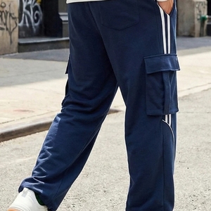 Pantalones tácticos de lona de algodón con diseño de líneas verticales para hombre, pantalones de camuflaje para senderismo, caza, con múltiples bolsillos, estilo cargo, safari. - Product Image 5