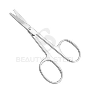 Ciseaux à ongles mats argentés de qualité supérieure avec bord incurvé professionnel et poignées ergonomiques larges pour une précision professionnelle en salon - Product Image 4