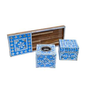 Quemador de Incienso Árabe de Lujo con Incrustaciones de Madreperla, Juego de Regalo con Caja y Cubierta Acrílica para Ramadán, Venta al Por Mayor - Product Image 6