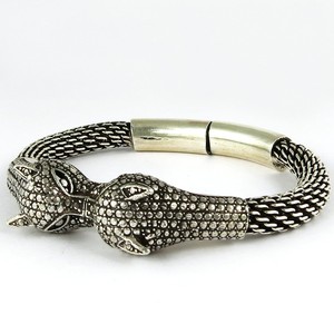 Pulseras de Plata de Ley 925 con Doble Cabeza y Patrón de Amantes, Estilo Bohemio Cristiano, Unisex, Gran Venta, Nuevo Diseño 2022, Joyería - Product Image 4