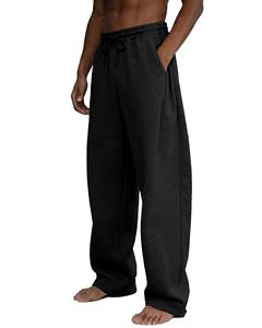 Pantalon de survêtement surdimensionné personnalisé avec logo, pour homme, grande taille, épais, basique, uni, de haute qualité, coupe large et ample - Product Image 3