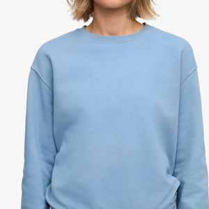 Sweat-shirt ample à col rond pour femme, léger, 100% coton molletonné, style streetwear coréen, hiver - Product Image 6