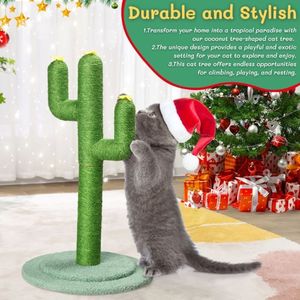 Tiragraffi per giochi di gatti per interni con alberi di gatti e graffi naturali - Product Image 4