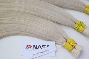 Premium Venta caliente al por mayor de color blanco claro a granel virgen Super doble dibujado recto vietnamita cabello crudo gris ceniza Color oscuro - Product Image 6