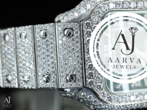 สีทองคำขาวนาฬิกาจักรกลคริสตัล BEZEL สไตล์เพชรสร้อยข้อมือนาฬิกาข้อมือเครื่องประดับหรูหราของขวัญ - Product Image 5