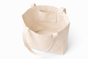 AMANI Premium Cotton Canvas Tote Bag 250GSM Eco Friendly Reusable Shopping Bag 12x16x5 Make It Happen Print Custom Logo - Product Image 4