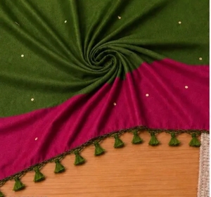 Sari en coton tissé à la main KV pour femme avec chemisier non cousu, traditionnel, séchage rapide, pour occasions décontractées et mariages d'automne - Product Image 5