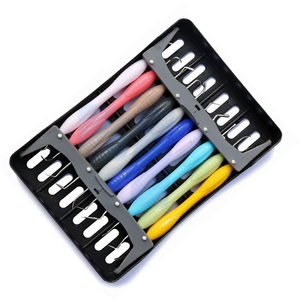 ชุดเครื่องมืออุดฟันคอมโพสิตแบบแมนนวล 10 ชิ้น ได้รับการรับรองมาตรฐาน CE ใช้ซ้ำได้ ด้ามจับซิลิโคน Ergomax ชุดอุปกรณ์บูรณะฟันแบบปลายสองด้าน - Product Image 6