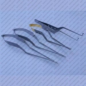 Lot de 4 instruments de neurochirurgie Kamiyama : Micro-baïonnette, Ciseaux Yasargil, Porte-aiguille, Pince de maintien de tumeur à 90 degrés, 23 cm, certifiés CE - Product Image 3