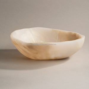 Ensaladera de madera y resina blanca ecológica hecha a mano, tamaño personalizable, hecha en la India, al mejor precio en línea - Product Image 6