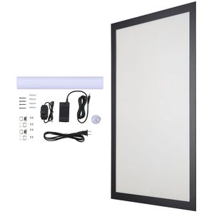 Cornice Luminosa a LED Nera 24\" X 36\" con Retroilluminazione per Insegne Pubblicitarie e Espositori da Marciapiede - Product Image 1
