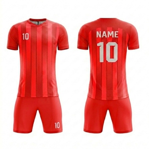 Uniforme de football unisexe respirant, séchage rapide, léger, évacuation de l'humidité, design personnalisé, matière 100% polyester - Product Image 4