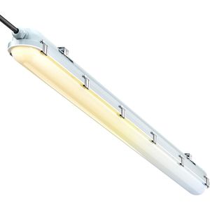 Lampada LED Impermeabile Tri-Proof da 4FT, 10 in 1 Regolabile (4 Potenze/5CCT), 7800LM, IP65, Resistente all'Acqua e alla Polvere, AC100/277V, Confezione da 1 - Product Image 1