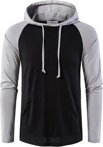 Sweat à capuche personnalisable pour homme, coupe ample, col rond, respirant, séchage rapide, écologique, avec logo frontal, couleur unie, printemps, 100% coton - Product Image 4