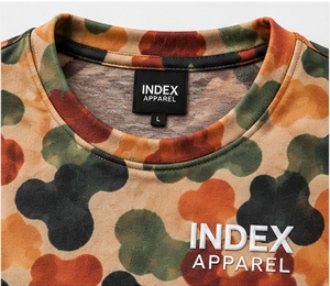 Index Apparel <b>Men's</b> Camouflage T-Shirt Short Sleeve O-Neck Regular Fit Printed Breathable Casual Knitted Polyester - Product Image 5