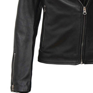 Chaqueta de Cuero Clásica y Sencilla para Mujer, Chaqueta de Invierno Ligera de Piel de Oveja de Alta Calidad, Chaquetas para Mujer - Product Image 6