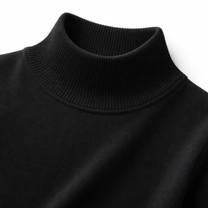 Wholesale Custom Black <b>Mock</b> <b>Neck</b> Sweater 100% Cotton Women's Knit <b>Tops</b> - Factory Direct Supplier & OEM Options - Product Image 4