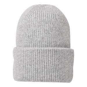 Gorro de invierno con estilo bordado con logotipo de diseñador, Material de punto suave con estampado de escena de playa, pompón de moda - Product Image 3