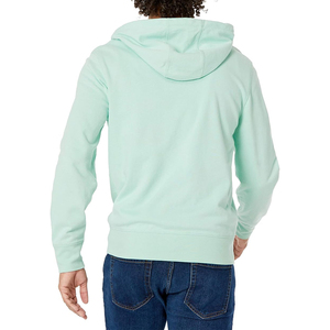 Sudadera con capucha y cremallera completa de algodón grueso con logotipo personalizado, estilo oversize, hombros caídos, corte cuadrado para hombre - Product Image 6
