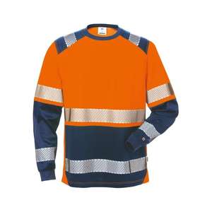 Camisetas de Trabajo de Manga Larga de Alta Visibilidad Clase 1 con Logotipo Personalizado, Reflectantes y Resistentes al Agua - Product Image 5