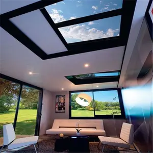 高品质的橙色设计热效率预制玻璃温室日光室与聚碳酸酯屋顶