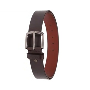 Nuevo cinturón de cuero vacuno marrón, hebilla de latón macizo, accesorio de moda casual para hombre, precio de fábrica al por mayor. - Product Image 5