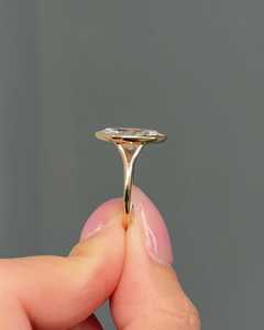 Split Shank Marquise Cut Diamond Solitaire <b>Ring</b> 3.00CT Lab Grown 14K Solid Gold For Women's <b>Proposal</b> Gift For Girlfriends - Product Image 4