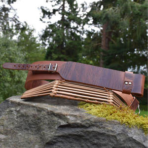 Cinturón de Cuero de Búfalo con Diseño Marbelled y Aspecto Desgastado para Kilt, Cinturón Tradicional para Kilt Tartán, Cinturones Duraderos 2026 - Product Image 3