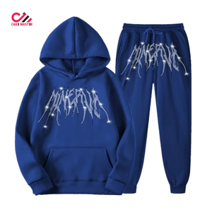 Producto de Alta Demanda, Ropa de Invierno, Chándal con Pedrería, Chándales de Algodón Transpirable con Logotipo Personalizado de Alta Calidad para Hombre - Product Image 1