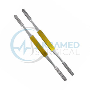 Râpe nasale double extrémité TC Fomon 7 8 3 4 en acier inoxydable, instrument de rhinoplastie certifié CE, outil chirurgical réutilisable AS-TF-54516 - Product Image 1