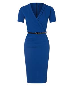 Robe polo pour femme toutes saisons - Tissu piqué doux au toucher - Tenue de golf pour femme à manches courtes avec logo personnalisé - Product Image 1