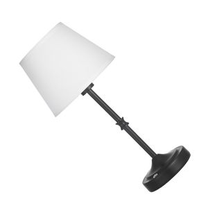 Set di 2 Lampade da Tavolo Senza Fili con Batteria Ricaricabile da 5200mAh, 3 Livelli di Luminosità, Paralume in Tessuto, Colore 2700-3000K per Camere da Letto - Product Image 1