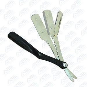 Navaja de Afeitar Recta de Acero Inoxidable Negra para Barbería, Navajas de Afeitar Manuales, Herramienta de Afeitado, Instrumentos de Belleza, Herramientas de Cuidado Personal - Product Image 6