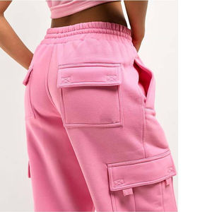 Pantalones Cargo Personalizados al por Mayor con Logotipo para Mujer, Jeans Cargo Personalizados con Logotipo para Mujer - Product Image 4