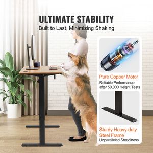 Scrivania Elettrica Regolabile in Altezza 47.2 X 23.6, Piano Scrivania Intero, Robusta Struttura in Metallo Doppio, Scrivanie per Computer con 3 Modalità di Controllo - Product Image 2
